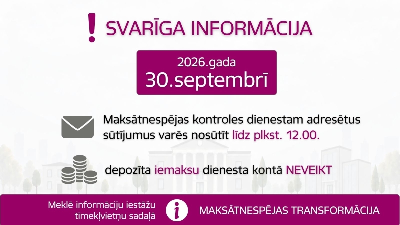 No 2026.gada 1.oktobra jauna kārtība maksātnespējas jomā
