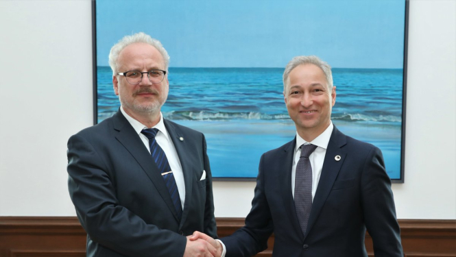 Valsts prezidents un tieslietu ministrs apspriež galvenās prioritātes tieslietu nozarē