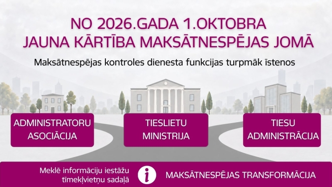 No 2026.gada 1.oktobra jauna kārtība maksātnespējas jomā