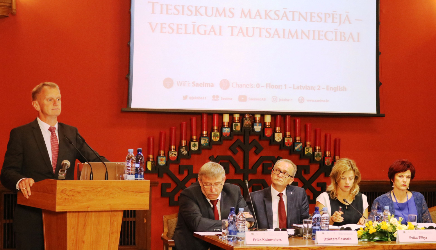 Tieslietu ministrs: jāpalielina valsts loma tiesiskuma nodrošināšanā maksātnespējas procesā