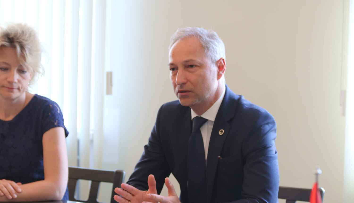 J. Bordāns tiekas ar Turcijas vēstnieci Latvijā