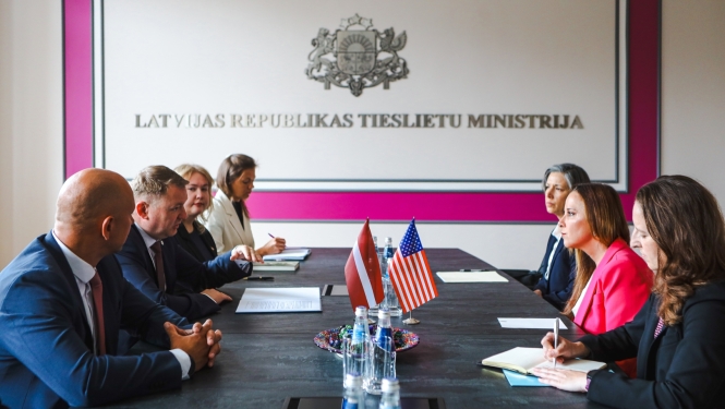 Tieslietu ministra un ASV vēstnieces Latvijā tikšanās