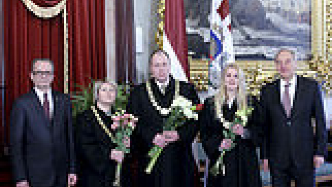 Tieslietu ministrs Dzintars Rasnačs piedalās svinīgajā tiesnešu zvēresta došanas ceremonijā