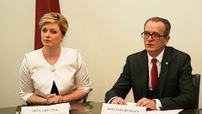 Tieslietu ministrs Dzintars Rasnačs preses konferencē informē par 100 dienās paveikto un plānoto