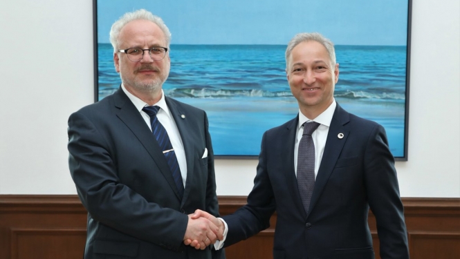 Valsts prezidents un tieslietu ministrs apspriež galvenās prioritātes tieslietu nozarē