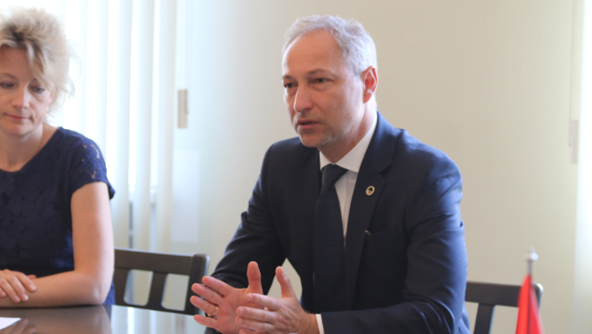 J. Bordāns tiekas ar Turcijas vēstnieci Latvijā