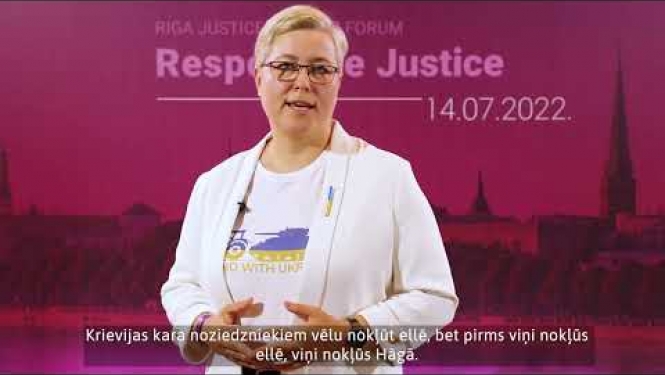 Katrīna Kaktiņa par Rīgas Tieslietu līderu forumu