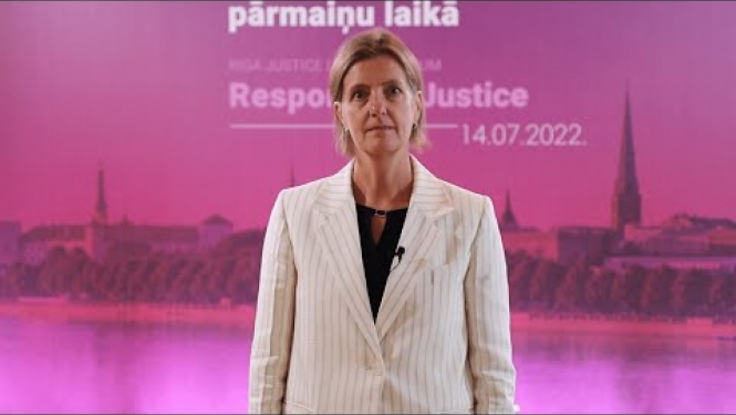 Laila Medina par Rīgas Tieslietu līderu forumu