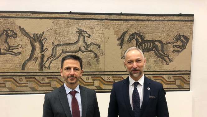 Tieslietu ministrs Jānis Bordāns un ERA direktors