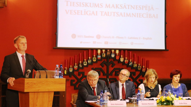 Tieslietu ministrs: jāpalielina valsts loma tiesiskuma nodrošināšanā maksātnespējas procesā