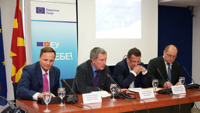 Tieslietu ministrijas valsts sekretārs Maķedonijā informē par Twinning projekta rezultātiem