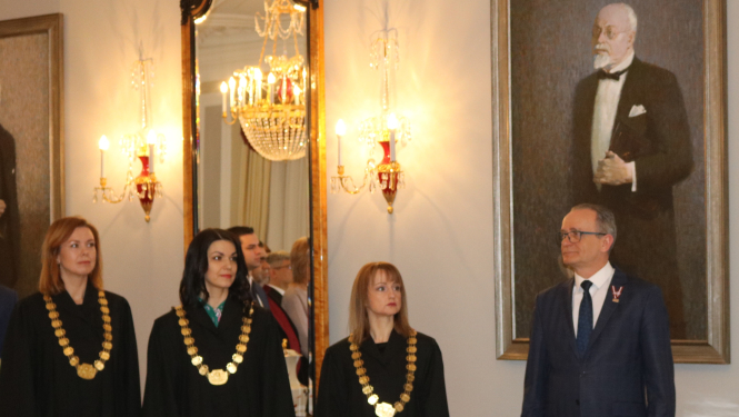 Tieslietu ministrs piedalās svinīgajā tiesnešu zvēresta došanas ceremonijā