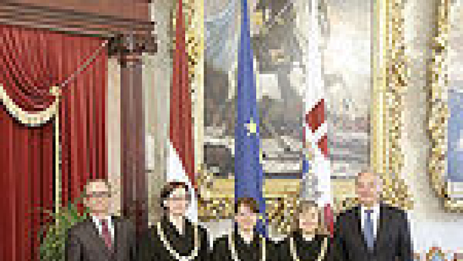 Tieslietu ministrs piedalās tiesnešu zvēresta došanas ceremonijā