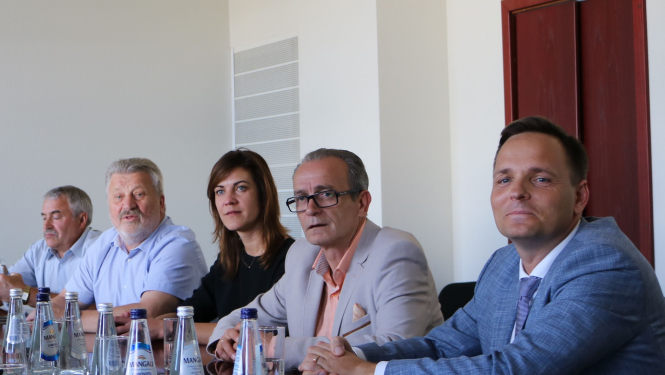 Tieslietu ministrs Dzintars Rasnačs Jēkabpilī apspriež jauna tieslietu nama celtniecību