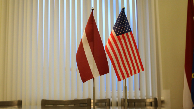 Tieslietu ministrs Jānis Bordāns tiekas ar jauno ASV vēstnieku Latvijā