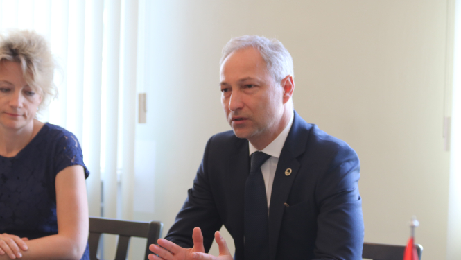 J. Bordāns tiekas ar Turcijas vēstnieci Latvijā