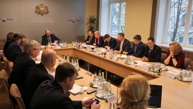 Tieslietu ministrs Jānis Bordāns piedalās Tieslietu padomes sēdē