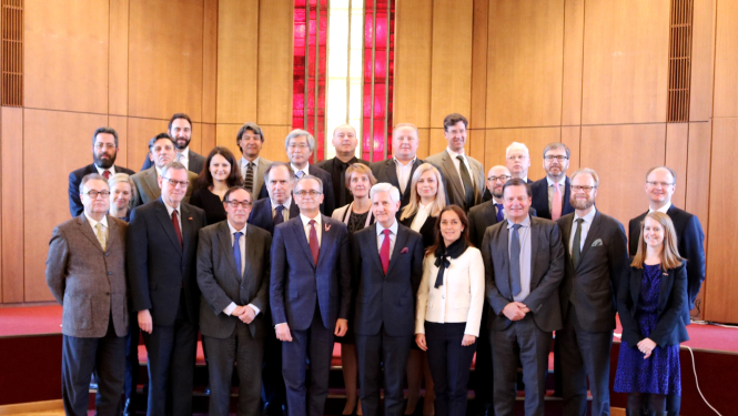 Ministrs Dzintars Rasnačs informē ārvalstu diplomātus par īstenotajām un plānotajām reformām tieslietu sistēmā