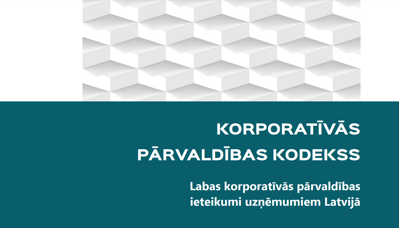 Uzraksts "Korporatīvās pārvaldības kodekss"