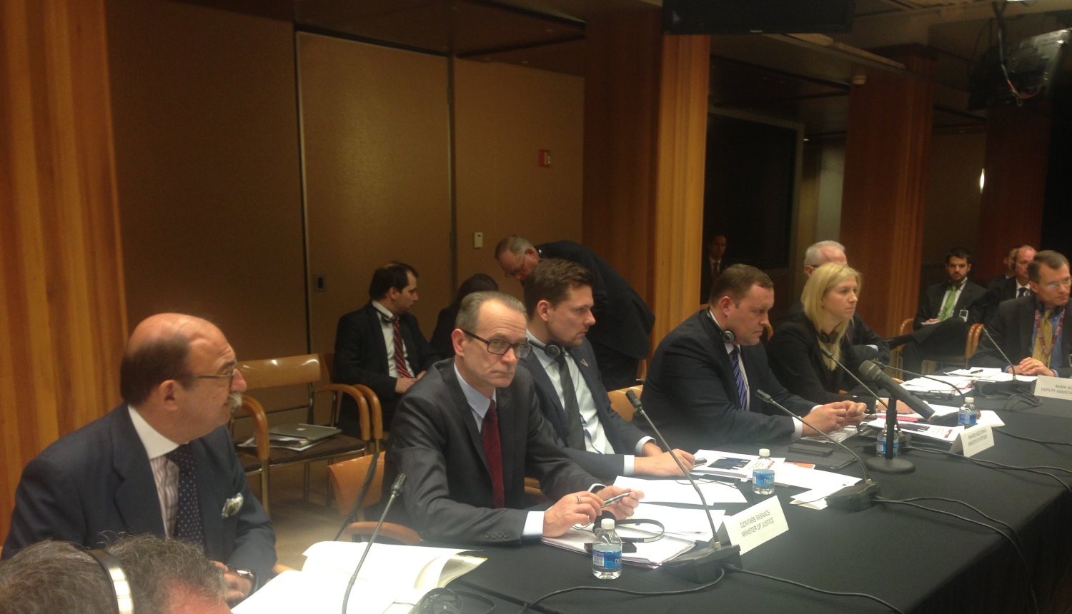 Tieslietu ministrs Dzintars Rasnačs vizītes ietvaros ASV tiekas ar Latvijas vēstnieku ASV Andri Razānu