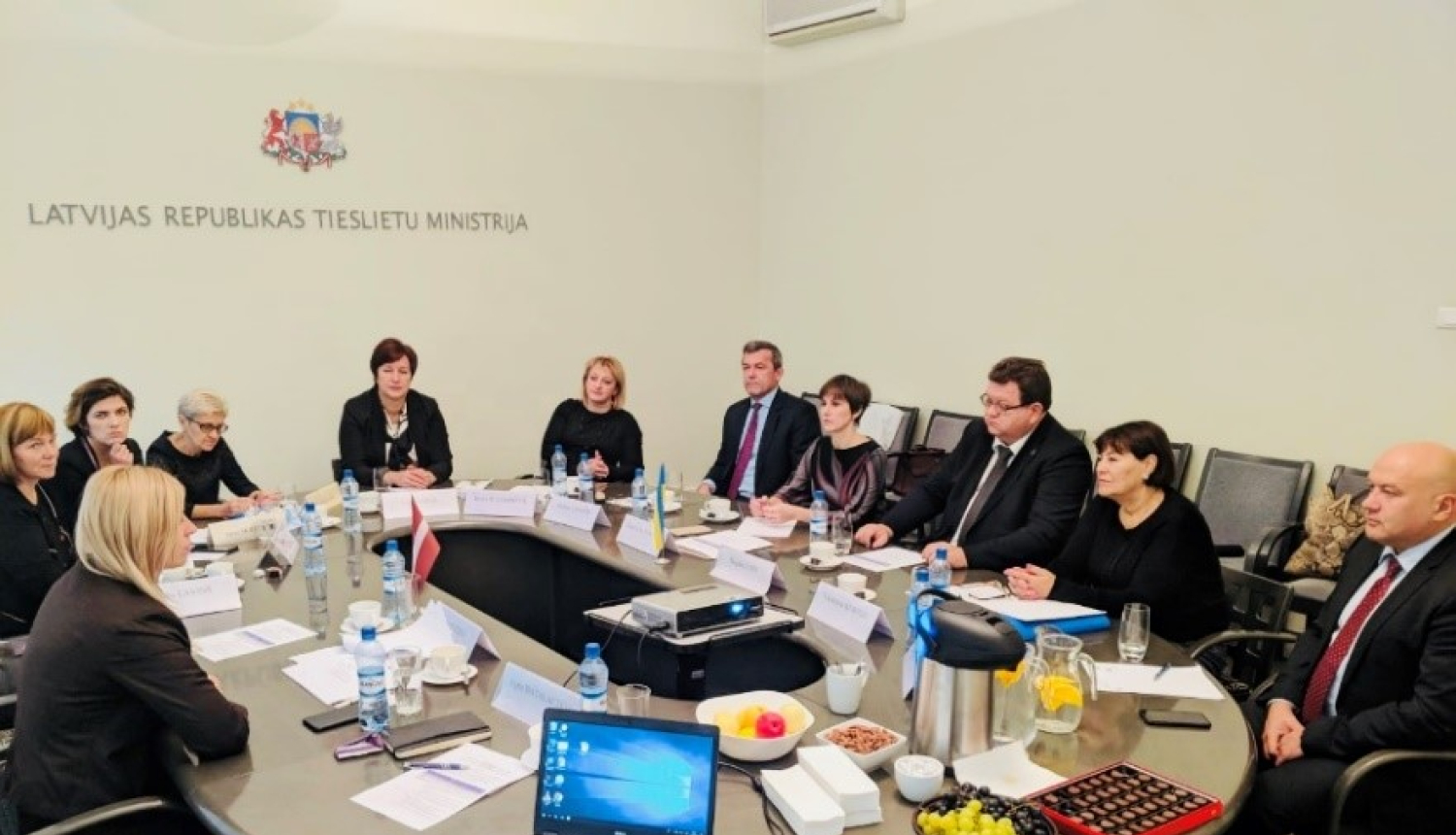 Ukrainas Augstākās tiesas tiesnešu delegācija pieredzes apmaiņas vizītē Tieslietu ministrijā