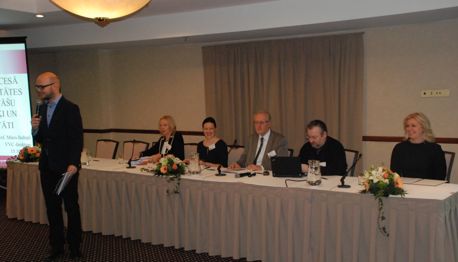 I.Kucina atklāj konferenci „Tulki un tulkotāji kriminālprocesā Latvijā. Eiropas prakse, iespējas un izaicinājumi”