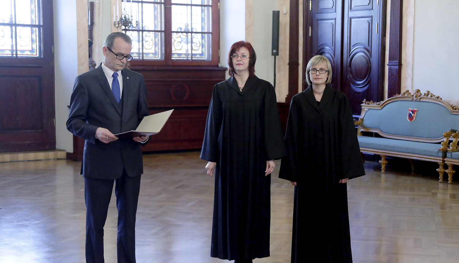 Tieslietu ministrs Dzintars Rasnačs piedalās svinīgajā tiesnešu zvēresta došanas ceremonijā