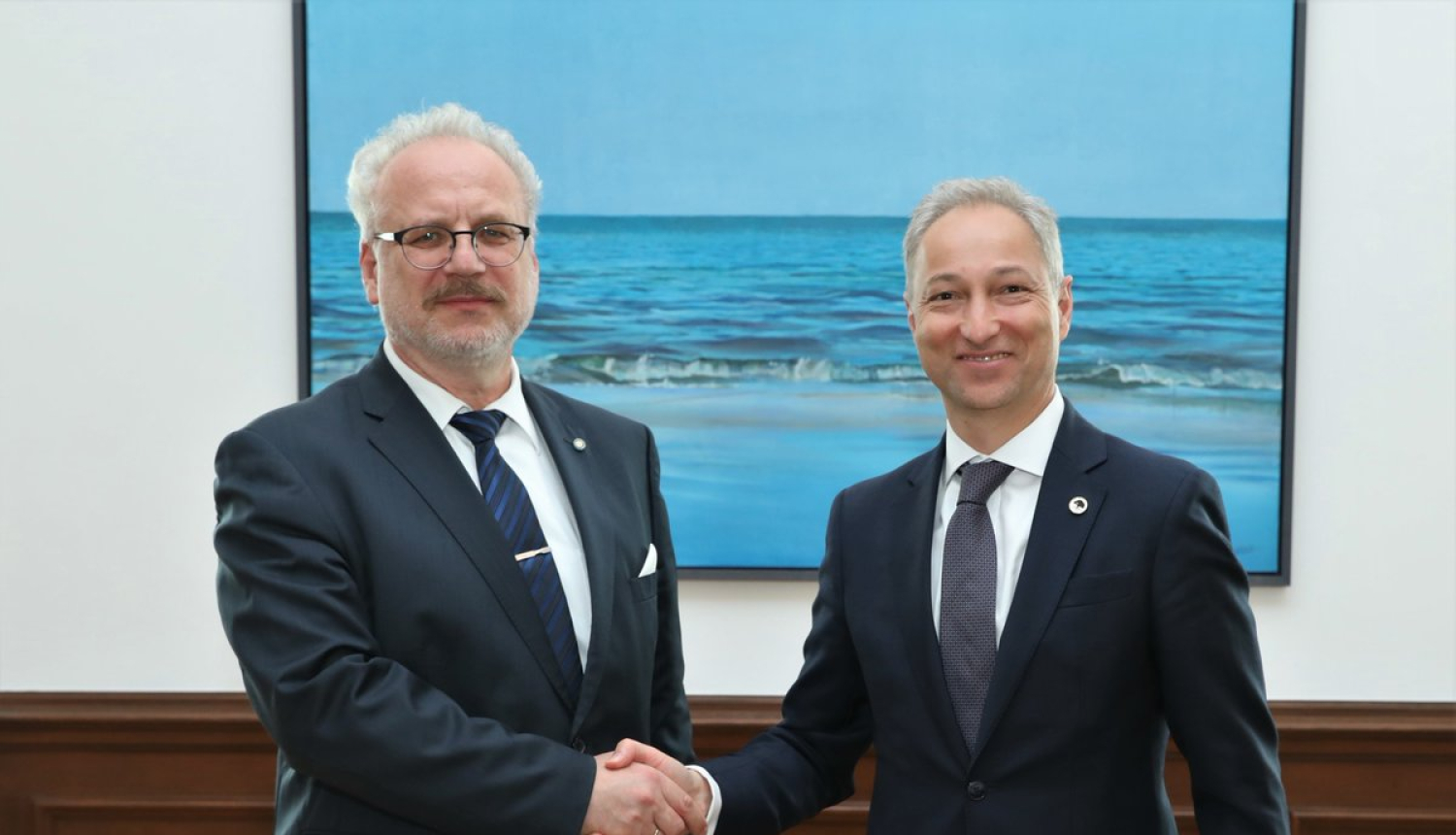 Valsts prezidents un tieslietu ministrs apspriež galvenās prioritātes tieslietu nozarē