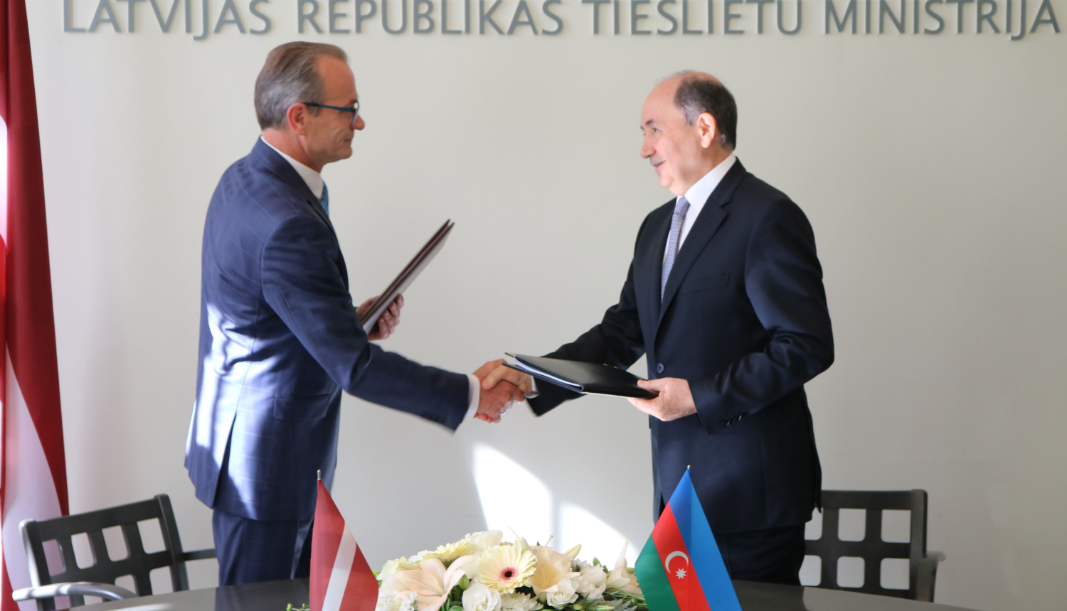Latvijas un Azerbaidžānas ministri vienojas par galvenajiem sadarbības virzieniem tieslietu jomā