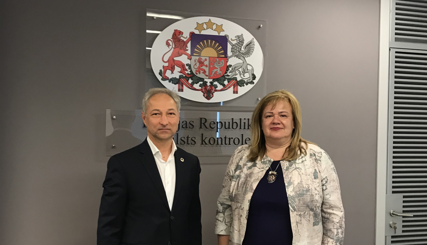 Tieslietu ministrs Jānis Bordāns tiekas ar valsts kontrolieri