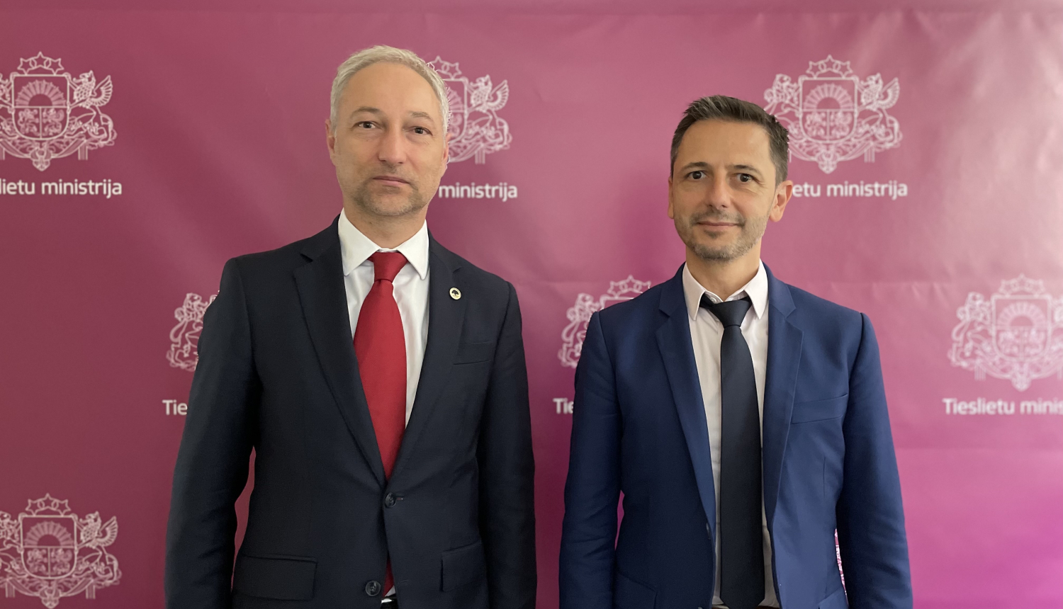 Tieslietu ministrs Jānis Bordāns un ERA direktors