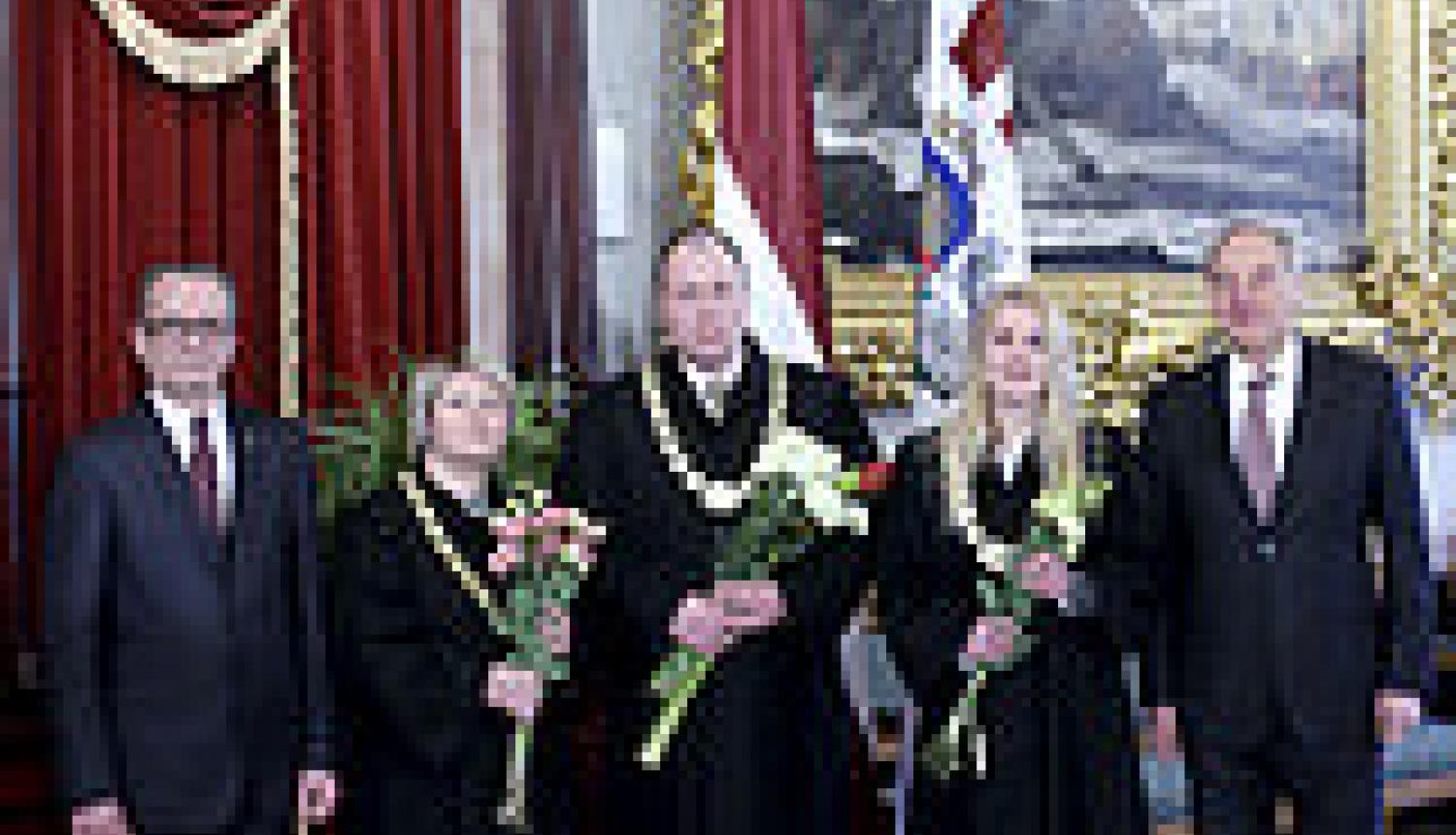 Tieslietu ministrs Dzintars Rasnačs piedalās svinīgajā tiesnešu zvēresta došanas ceremonijā