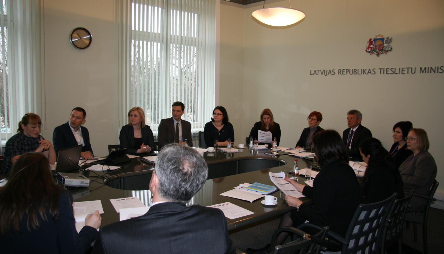 Horvātijas delegācija iepazīstas ar Latvijas tieslietu sistēmu