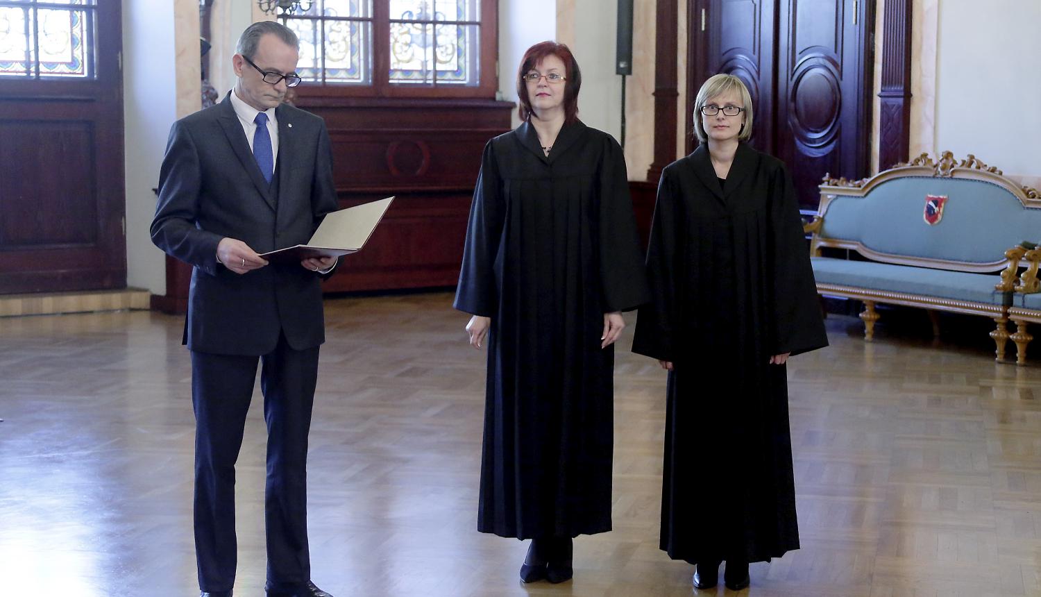 Tieslietu ministrs Dzintars Rasnačs piedalās svinīgajā tiesnešu zvēresta došanas ceremonijā